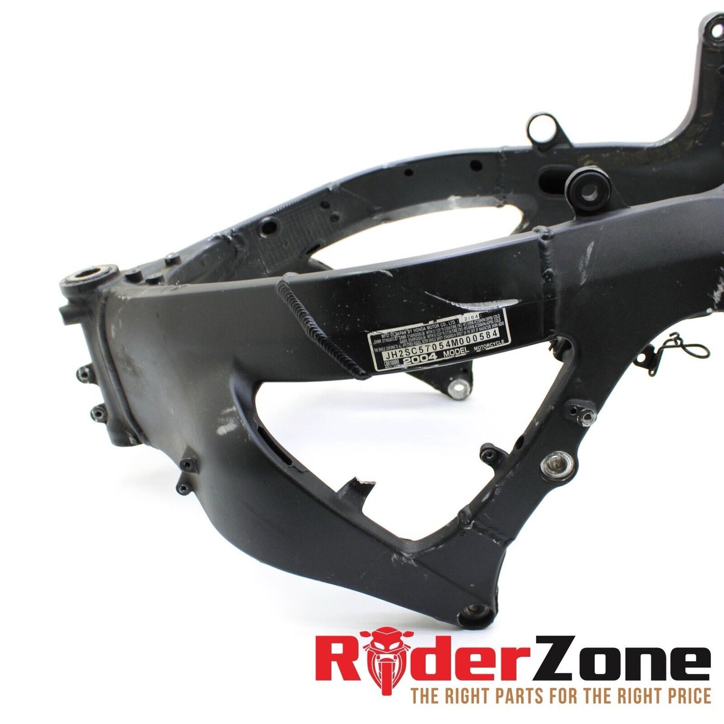 2004 2005 HONDA CBR1000RR FRAME CHASSIS ENGINE CRADDLE BLACK STRAIGHT