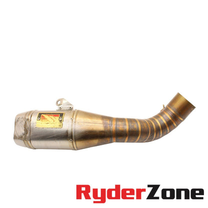 2015 - 2019 YAMAHA YZF R1 WERKS EXHAUST SLIP ON PIPE SILVER *SCUFFED*