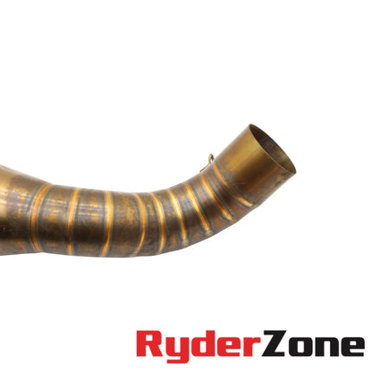 2015 - 2019 YAMAHA YZF R1 WERKS EXHAUST SLIP ON PIPE SILVER *SCUFFED*