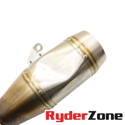 2015 - 2019 YAMAHA YZF R1 WERKS EXHAUST SLIP ON PIPE SILVER *SCUFFED*