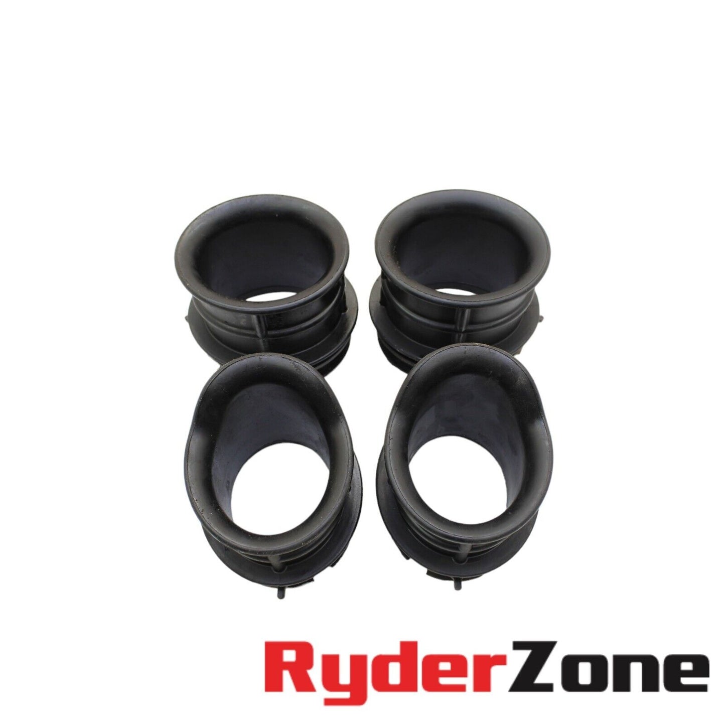 2019 - 2023 KAWASAKI NINJA ZX6R VELOCITY STACKS AIRBOX INTAKE RUBBER BOOTS BLACK