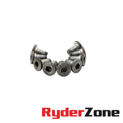 2008 - 2018 KAWASAKI KLR650 FRONT BRAKE ROTOR BOLTS HARDWARE STOCK SILVER SET