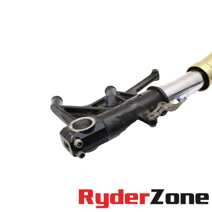2006 - 2011 KAWASAKI NINJA ZX14 FORK FRONT SUSPENSION GOLD OEM *BENT/FOR PARTS*