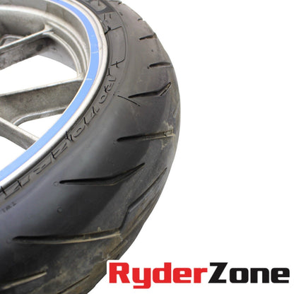 2006 - 2011 KAWASAKI NINJA ZX14 FRONT WHEEL RIM W TIRE *DAMAGED* STOCK
