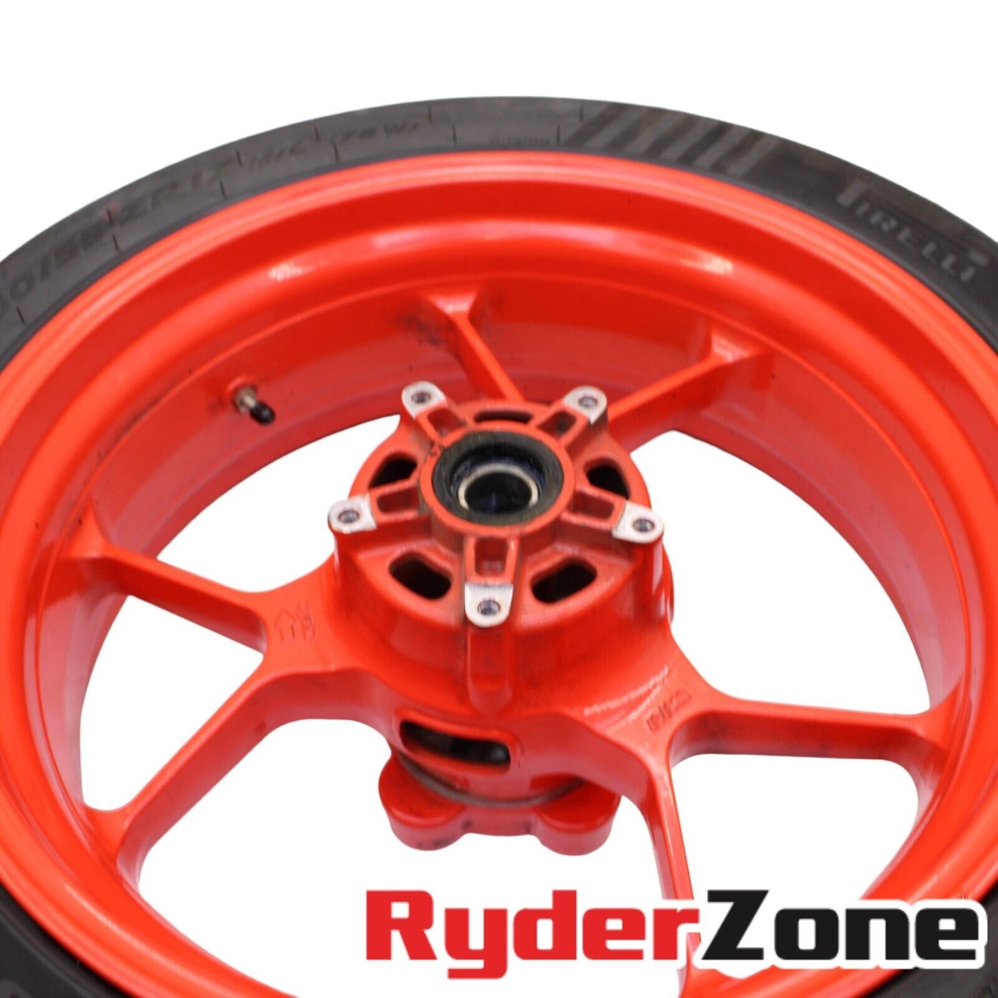 2017 - 2020 APRILIA TUONO V4 1100 REAR WHEEL BACK RIM RED STRAIGHT STOCK