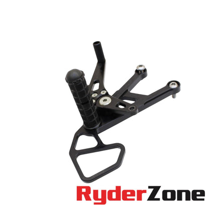 2006 2007 YAMAHA YZF R6 CFM REARSETS RIGHT LEFT REAR SET DRIVER FOOT PEGS BLACK