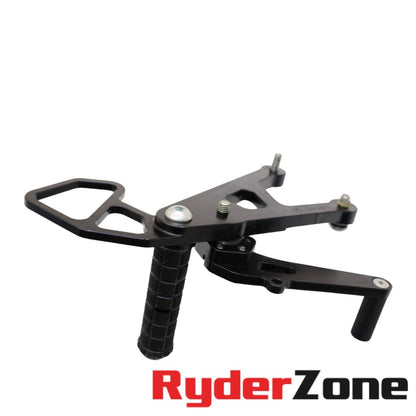 2006 2007 YAMAHA YZF R6 CFM REARSETS RIGHT LEFT REAR SET DRIVER FOOT PEGS BLACK