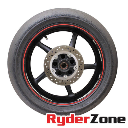 JUEGO DE RUEDAS YAMAHA YZF R6 2003 - 2012 NEUMÁTICOS DE PISTA RECTA DELANTEROS Y TRASEROS DUNLOP 