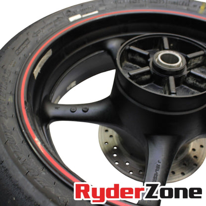 JUEGO DE RUEDAS YAMAHA YZF R6 2003 - 2012 NEUMÁTICOS DE PISTA RECTA DELANTEROS Y TRASEROS DUNLOP 
