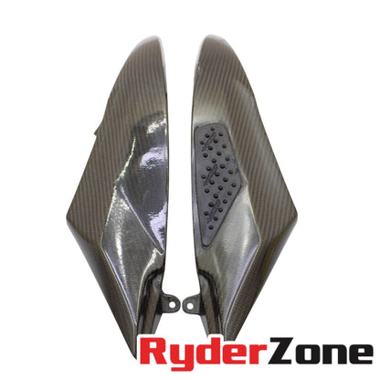 2006 2007 YAMAHA YZF R6 CARENADO DEL TANQUE DE GASOLINA *FIBRA DE CARBONO* MOLDURA DEL PANEL DE COMBUSTIBLE DERECHO 