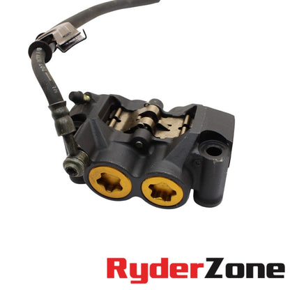 CONJUNTO DE MANGUETAS DE PINZA DE FRENO DELANTERA YAMAHA YZF R6 2006 - 2016 DERECHA IZQUIERDA DORADA 