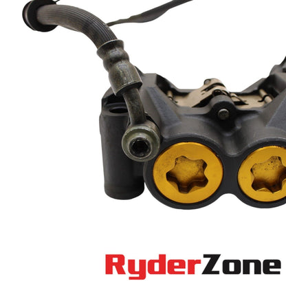 CONJUNTO DE MANGUETAS DE PINZA DE FRENO DELANTERA YAMAHA YZF R6 2006 - 2016 DERECHA IZQUIERDA DORADA 