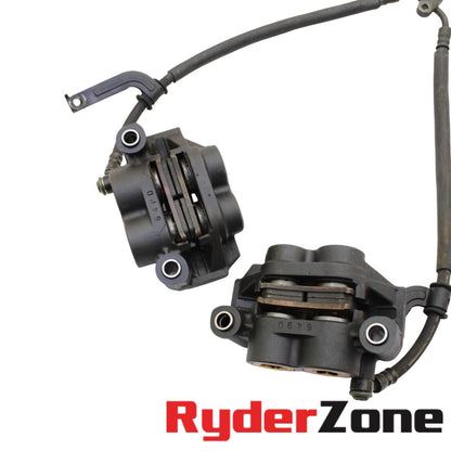 CONJUNTO DE MANGUETAS DE PINZA DE FRENO DELANTERA YAMAHA YZF R6 2006 - 2016 DERECHA IZQUIERDA DORADA 