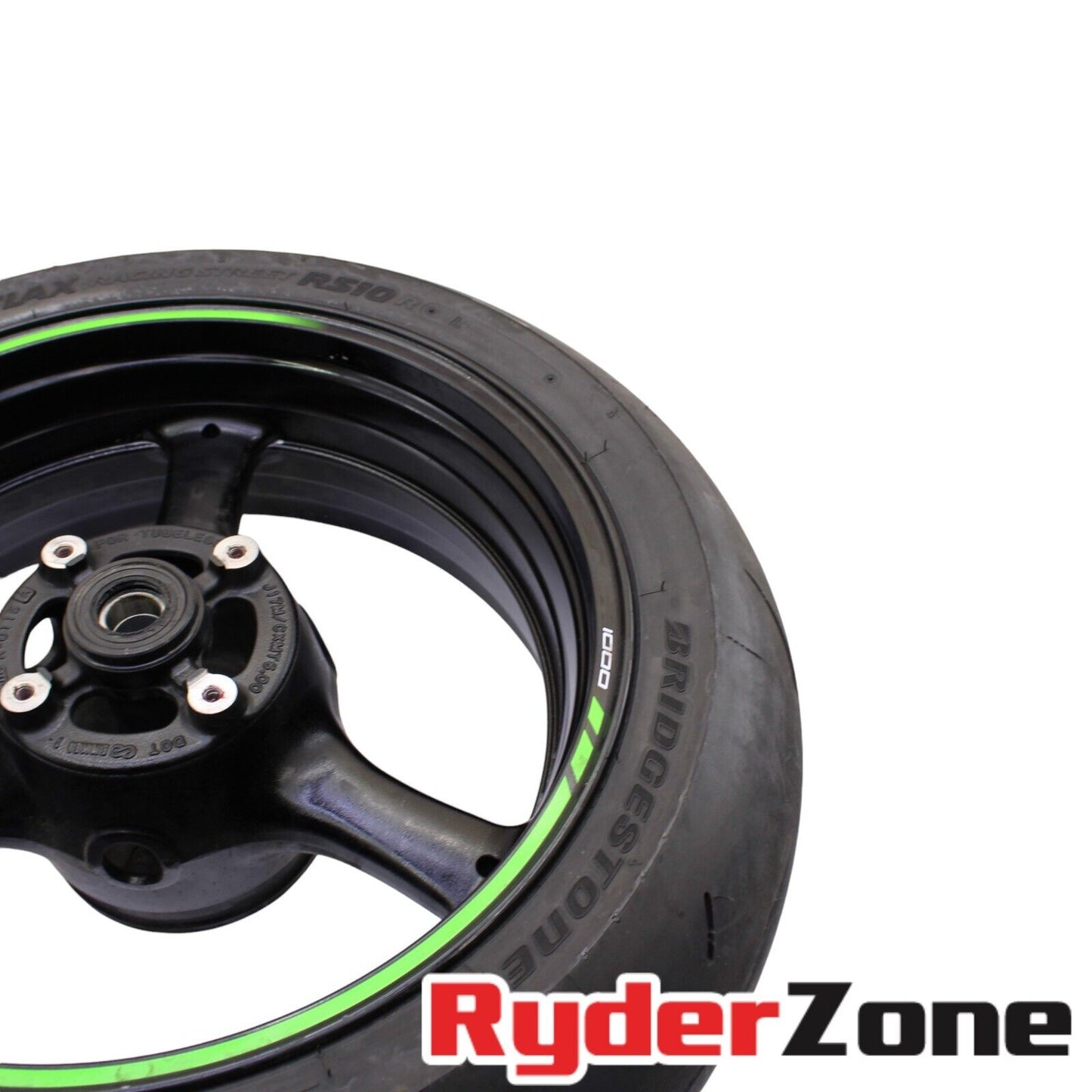 2016 - 2024 KAWASAKI NINJA ZX10R REAR WHEEL BACK STRAIGHT RIM BRIDGESTONE TIRE