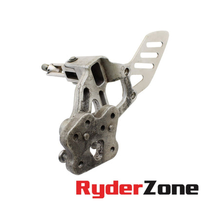 2006 2007 SUZUKI GSXR600 GSXR750 LEFT REARSET FOOTREST BRACKET SILVER HEEL GUARD