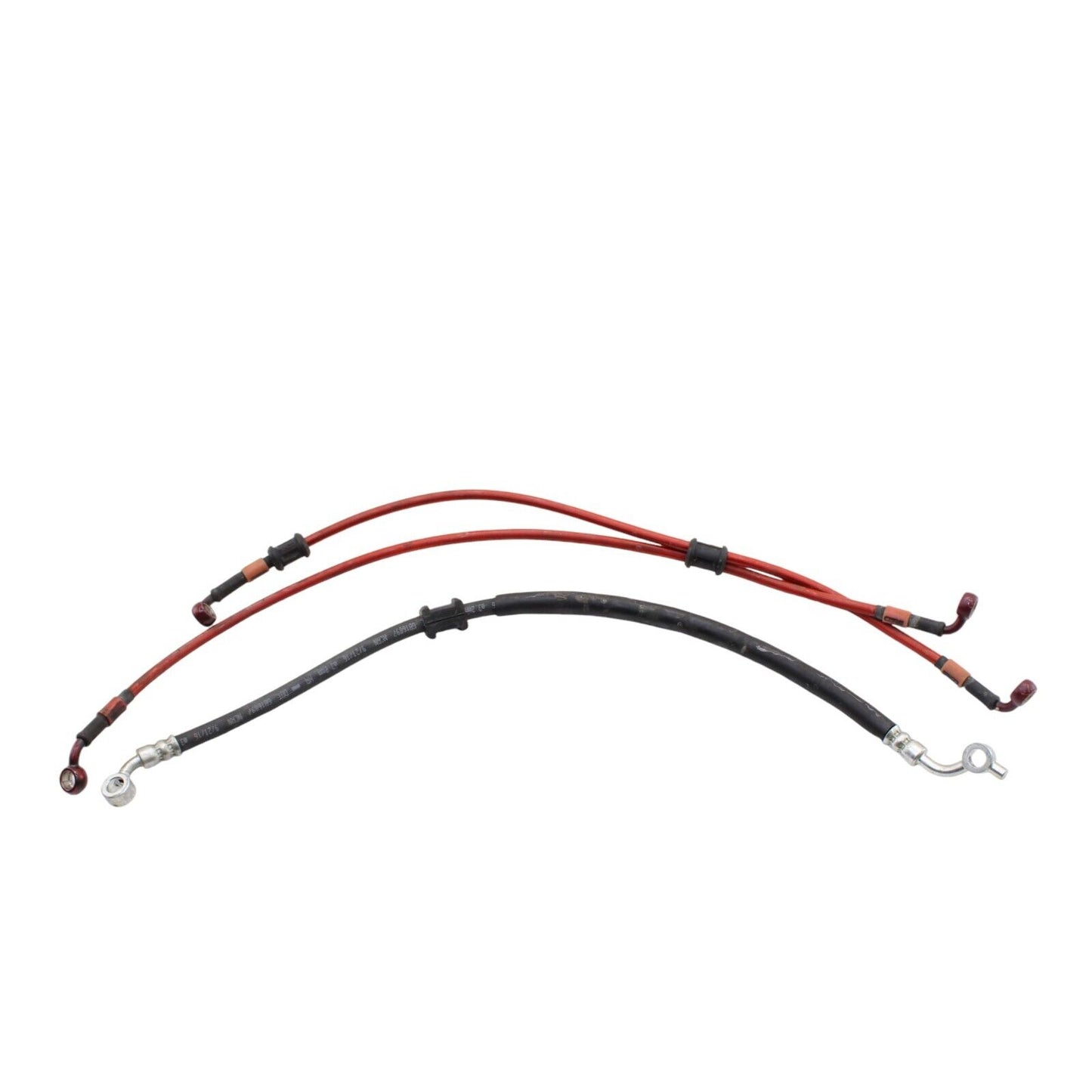 2011 - 2022 SUZUKI GSXR600 GSXR750 FRONT BRAKE LINE RED CORE BRAIDED STEEL