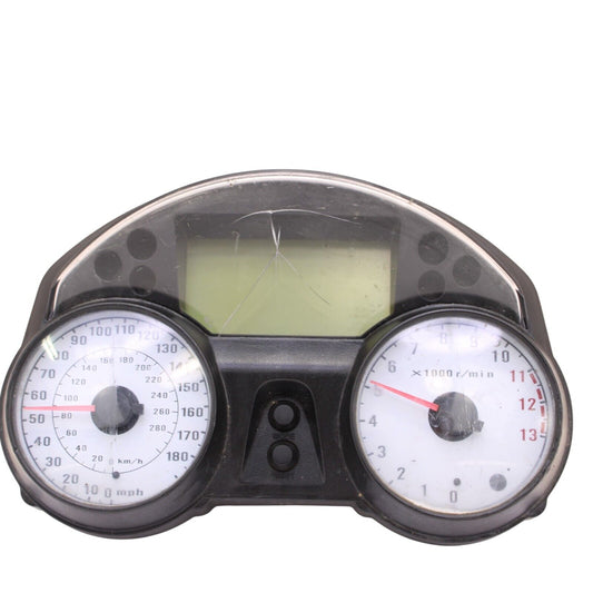 2006 - 2011 KAWASAKI NINJA ZX14 SPEEDOMETER TACH GAUGE CLUSTER SPEEDO *DAMAGED*