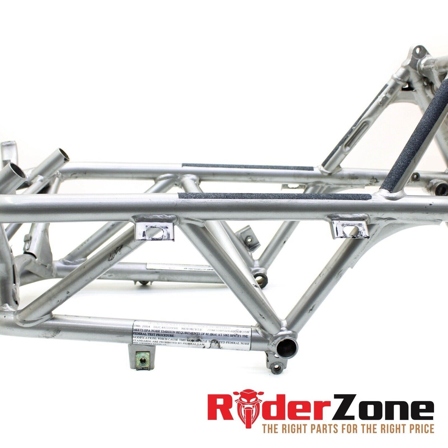 2003 - 2006 DUCATI 999 999S FRAME MAIN CHASSIS SILVER STOCK STRAIGHT