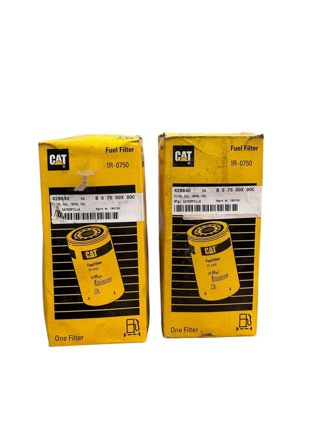 CAT 1R-0750 fuel filter sealed Duramax Genuine Caterpillar 1R0750 1r 0750 2 Pack