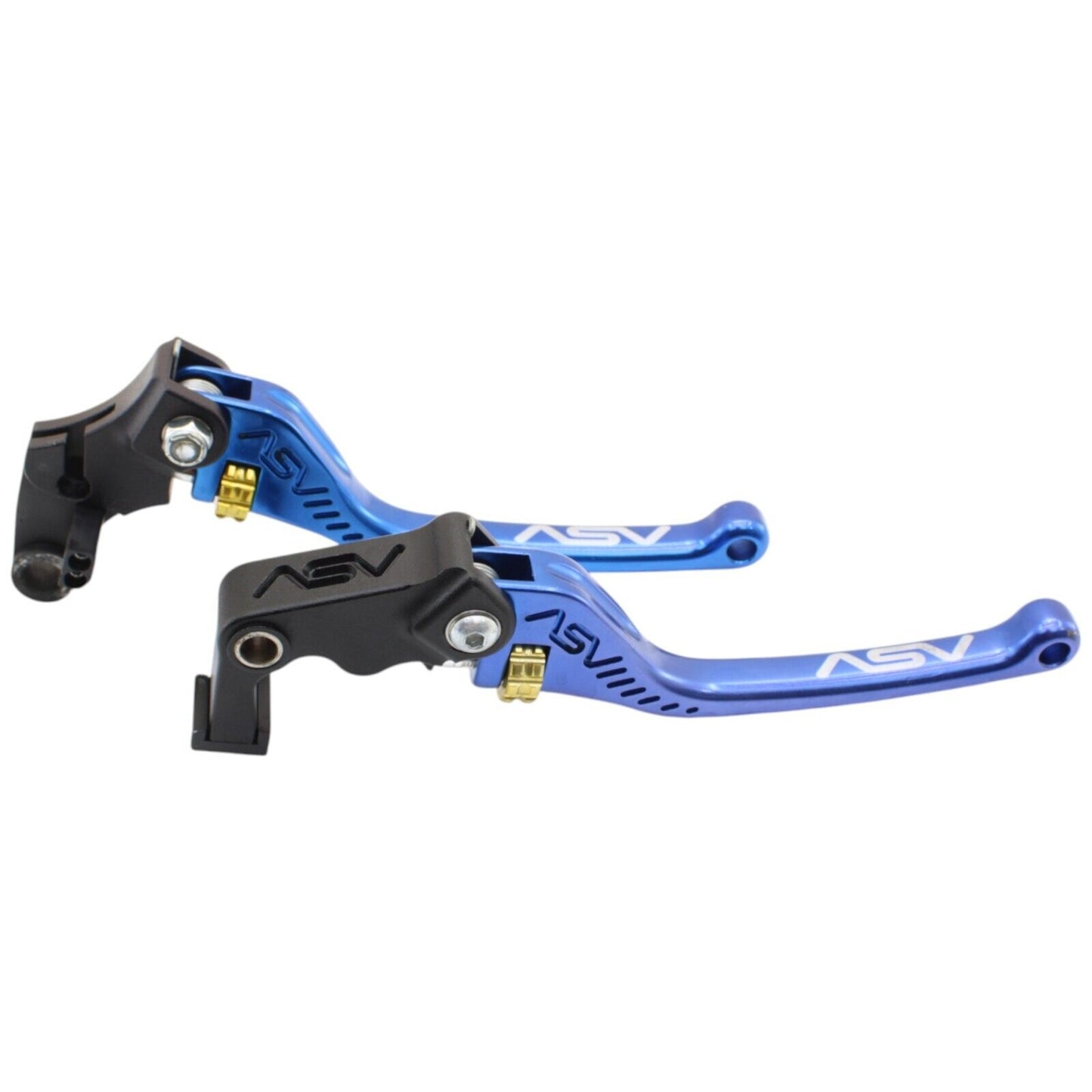 2015 - 2019 YAMAHA YZF R1 R1S R1M ASV LEVER SET BLUE SHORTY ADJUSTABLE STRAIGHT