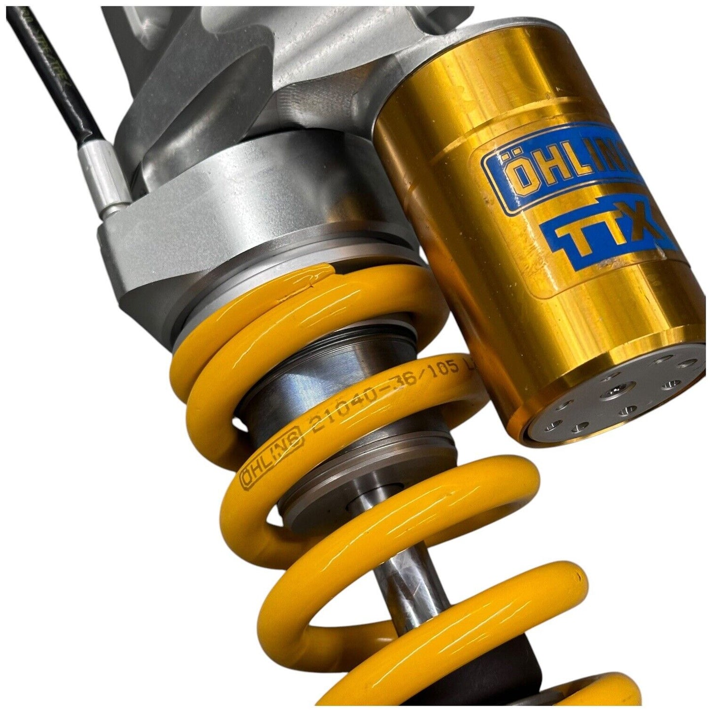 2016 - 2019 KAWASAKI NINJA ZX10R OHLINS REAR SHOCK YELLOW SPRING RESERVOIR