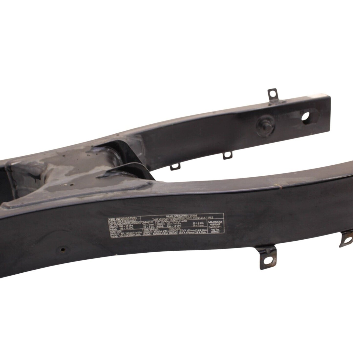 2008 - 2012 Can Am Spyder 990 Swingarm BLACK STRAIGHT REAR CHASSIS