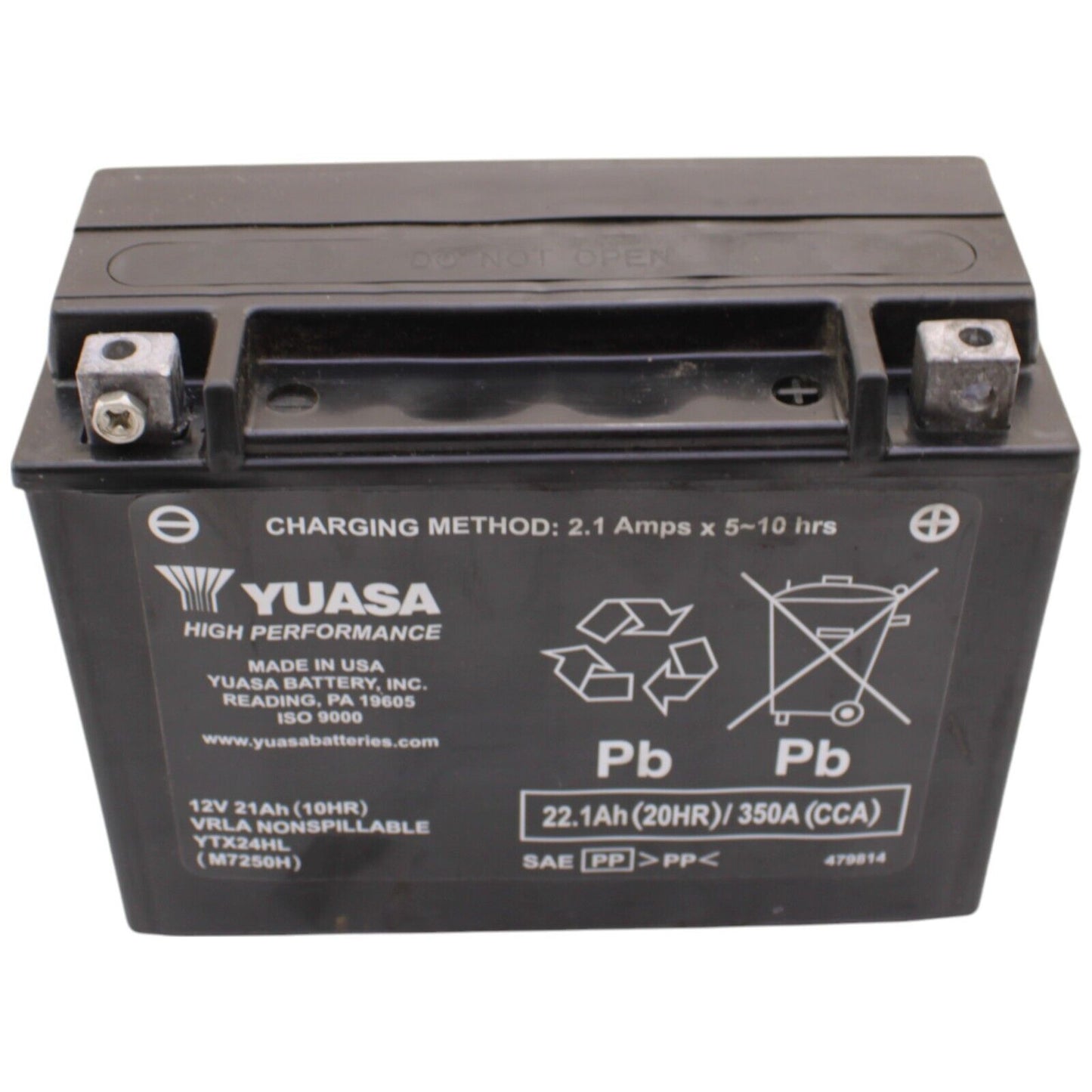 2008 - 2012 Can Am Spyder 990 Yuasa High Performance Maintenance Free Battery