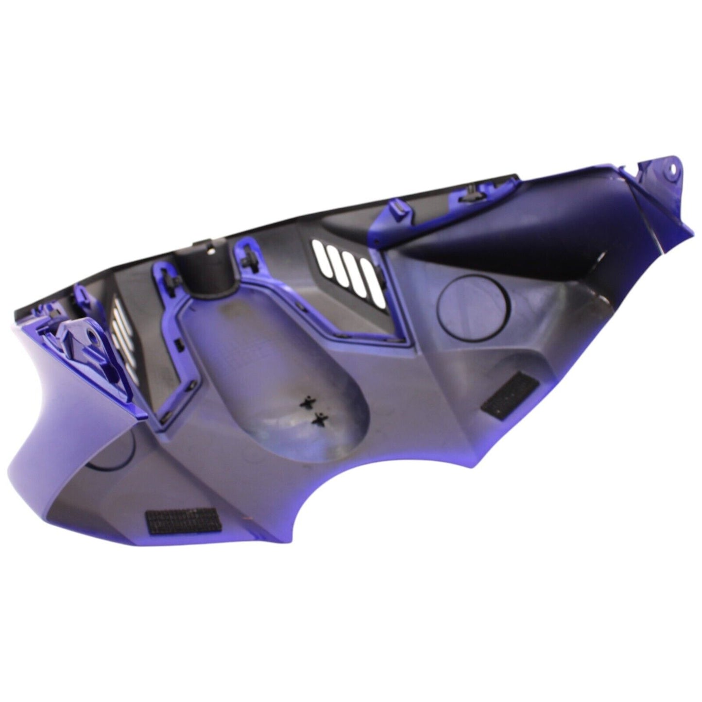 2015 - 2024 YAMAHA YZF R1 GAS TANK FAIRING FUEL COWL PLASTIC TRIM BLUE *CRACKED*