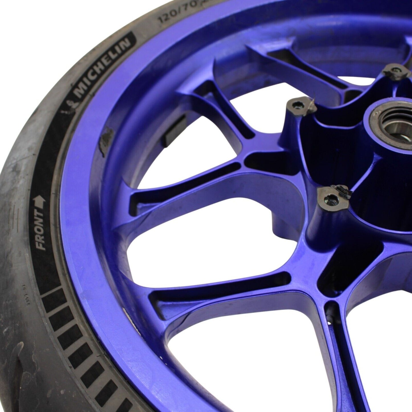 2015 - 2025 YAMAHA YZF R1 R1S R1M front wheel straight blue STOCK