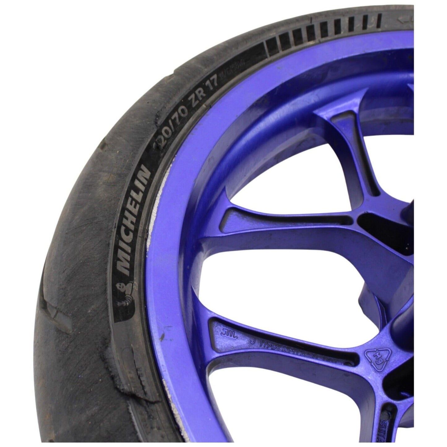 2015 - 2025 YAMAHA YZF R1 R1S R1M front wheel straight blue STOCK