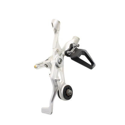 2020 - 2024 BMW S1000RR RIGHT REARSET FOOT PEG BRAKE PEDAL BRACKET SILVER STOCK