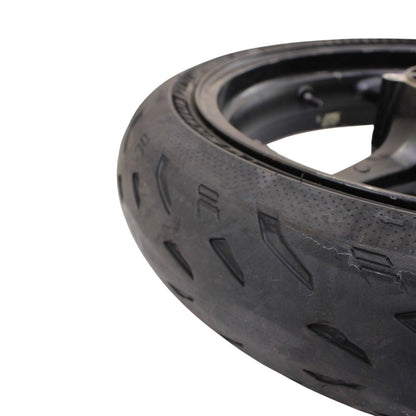 2006 2007 SUZUKI GSXR600 GSXR750 FRONT WHEEL RIM BLACK STRAIGHT MICHELIN TIRE