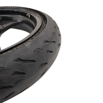 2006 2007 SUZUKI GSXR600 GSXR750 FRONT WHEEL RIM BLACK STRAIGHT MICHELIN TIRE
