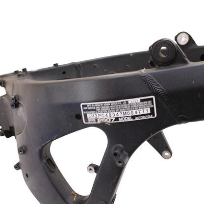 2007 - 2012 HONDA CBR600RR FRAME STRAIGHT CHASSIS BLACK BLACK STRAIGHT