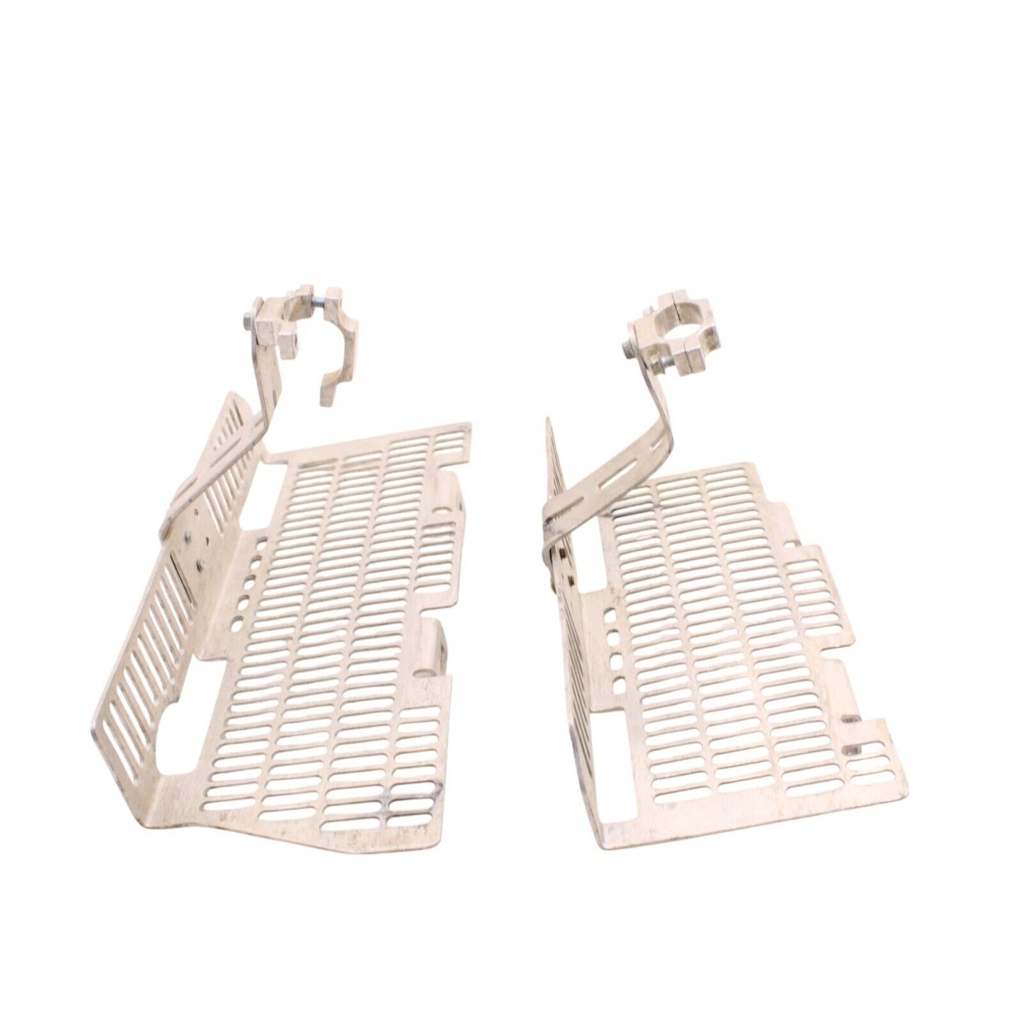 2005 - 2007 SUZUKI RMZ450 RADIATOR GUARDS SILVER STOCK