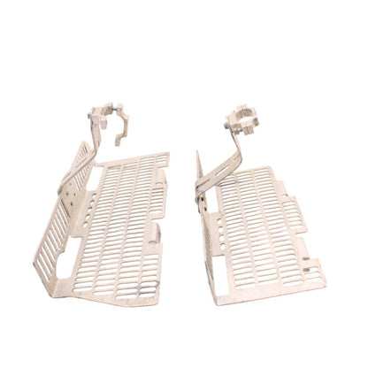 2005 - 2007 SUZUKI RMZ450 RADIATOR GUARDS SILVER STOCK