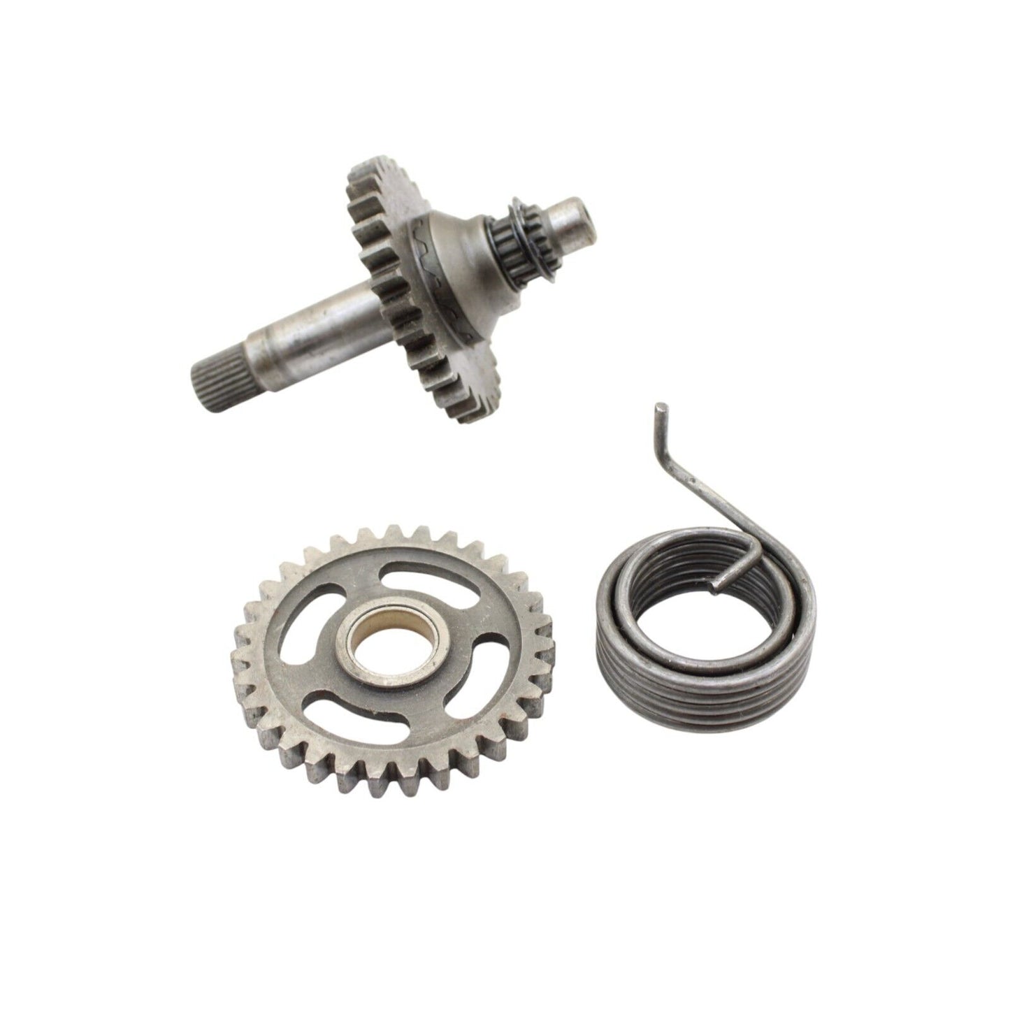 1994 - 1998 KAWASAKI KX125 KICK START SHAFT GEAR SILVER KICKER GEARS STOCK