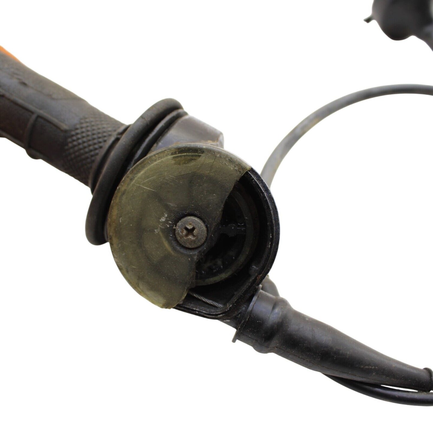 1982 YAMAHA YZ490 Throttle Assembly CABLE GRIP STOCK BLACK