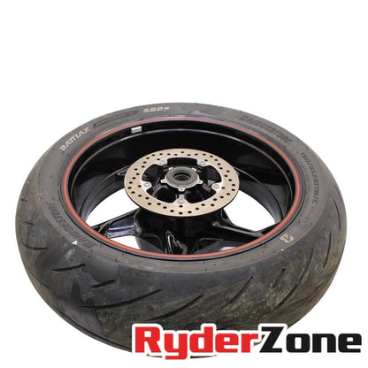 2020 - 2023 BMW S1000RR REAR WHEEL BACK RIM BLACK ROTOR BRIDGESTONE TIRE CAST