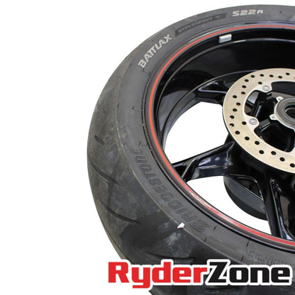 2020 - 2023 BMW S1000RR REAR WHEEL BACK RIM BLACK ROTOR BRIDGESTONE TIRE CAST