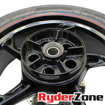 2020 - 2023 BMW S1000RR REAR WHEEL BACK RIM BLACK ROTOR BRIDGESTONE TIRE CAST