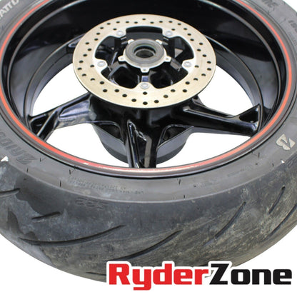 2020 - 2023 BMW S1000RR REAR WHEEL BACK RIM BLACK ROTOR BRIDGESTONE TIRE CAST