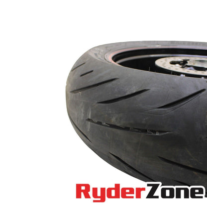 2020 - 2023 BMW S1000RR REAR WHEEL BACK RIM BLACK ROTOR BRIDGESTONE TIRE CAST