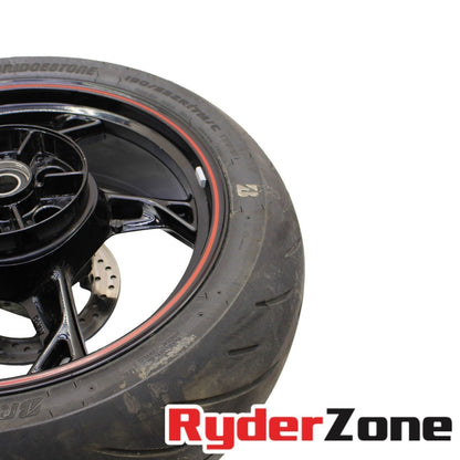 2020 - 2023 BMW S1000RR REAR WHEEL BACK RIM BLACK ROTOR BRIDGESTONE TIRE CAST