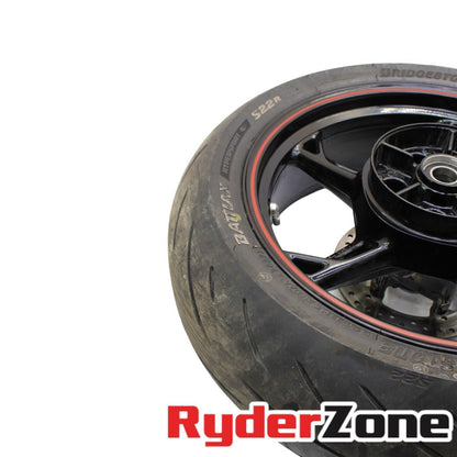 2020 - 2023 BMW S1000RR REAR WHEEL BACK RIM BLACK ROTOR BRIDGESTONE TIRE CAST
