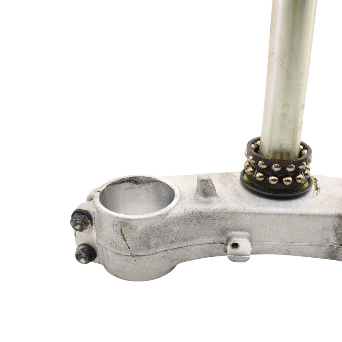 2017 - 2024 SUZUKI GSXR 1000 R TRIPLE TREE CLAMP STEERING STEM SILVER FRONT OEM