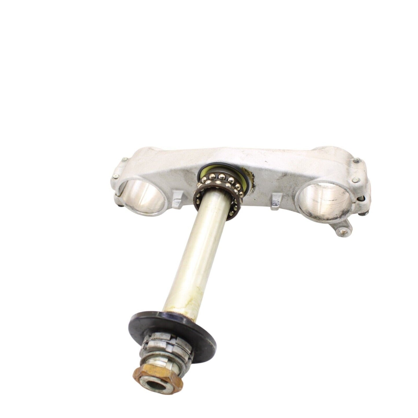 2017 - 2024 SUZUKI GSXR 1000 R TRIPLE TREE CLAMP STEERING STEM SILVER FRONT OEM