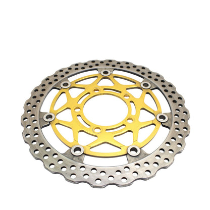 2004 2005 KAWASAKI NINJA ZX10R FRONT BRAKE ROTORS LEFT RIGHT DISCS STRAIGHT GOLD