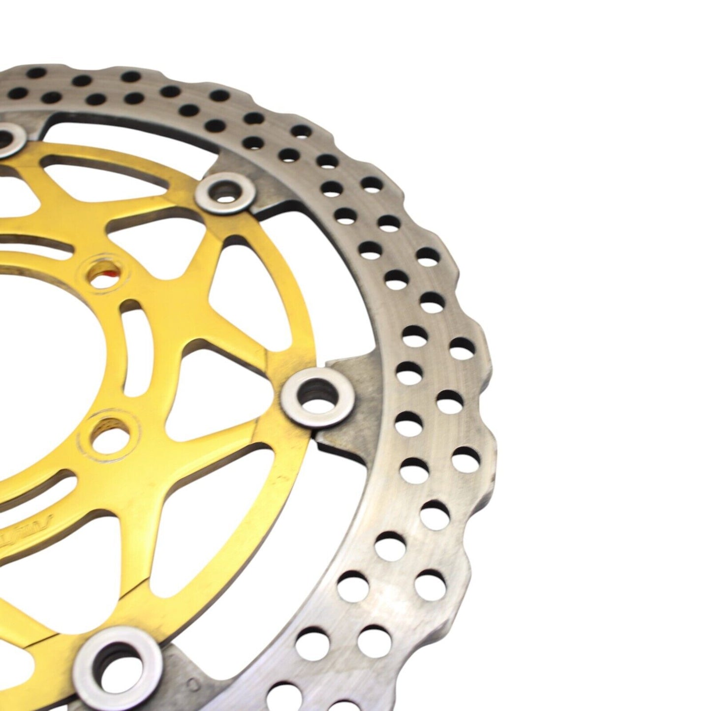 2004 2005 KAWASAKI NINJA ZX10R FRONT BRAKE ROTORS LEFT RIGHT DISCS STRAIGHT GOLD