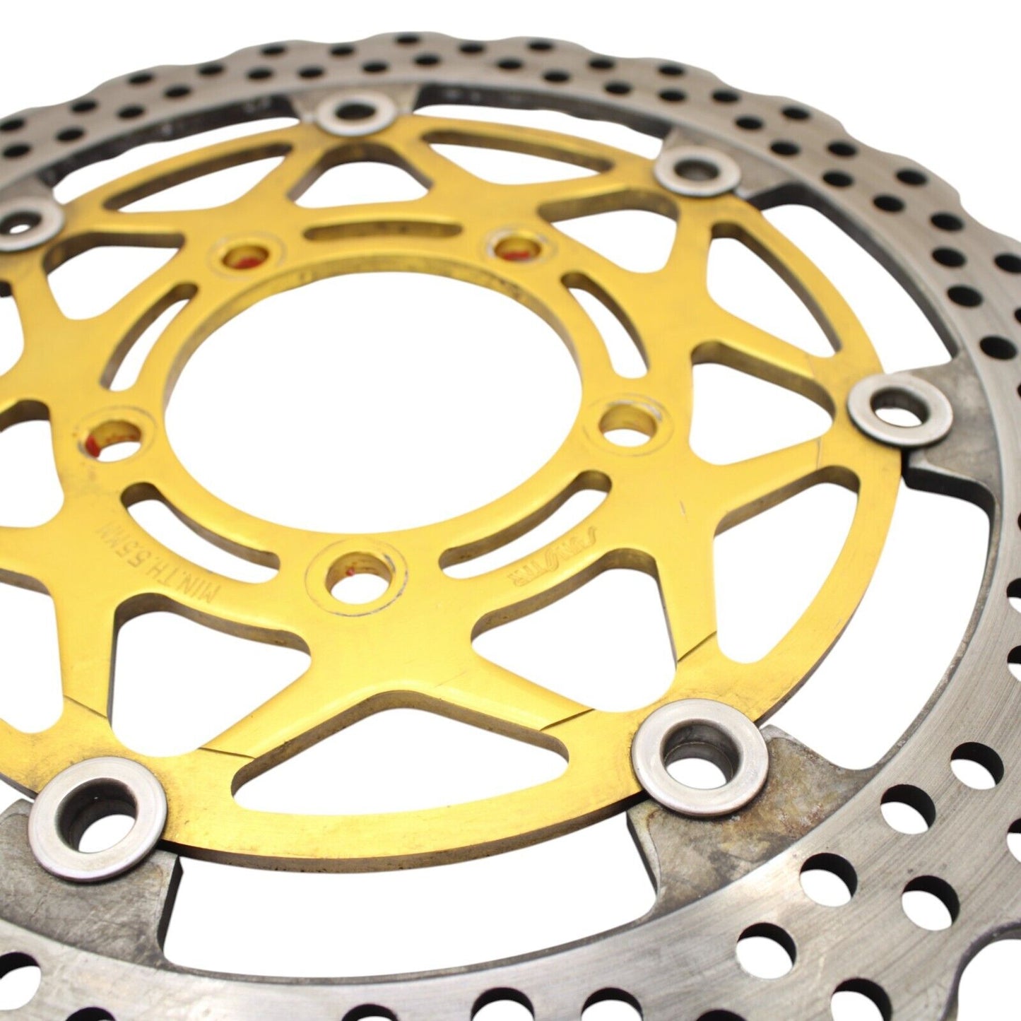 2004 2005 KAWASAKI NINJA ZX10R FRONT BRAKE ROTORS LEFT RIGHT DISCS STRAIGHT GOLD
